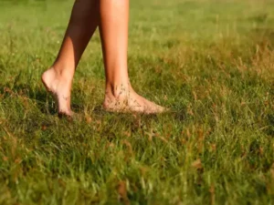 Walking Barefoot on Grass
